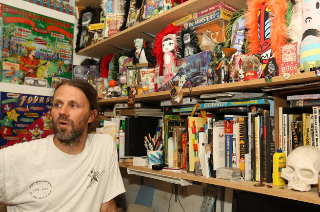 wade krause with circus punks clovis pinball donut girl