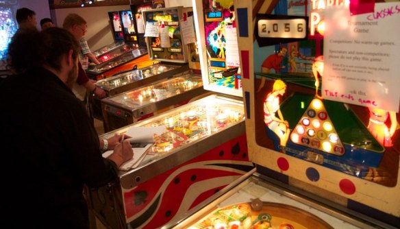Tournament at Pacific Pinball Expo EM games in Pacific Pinball Expo Tournament